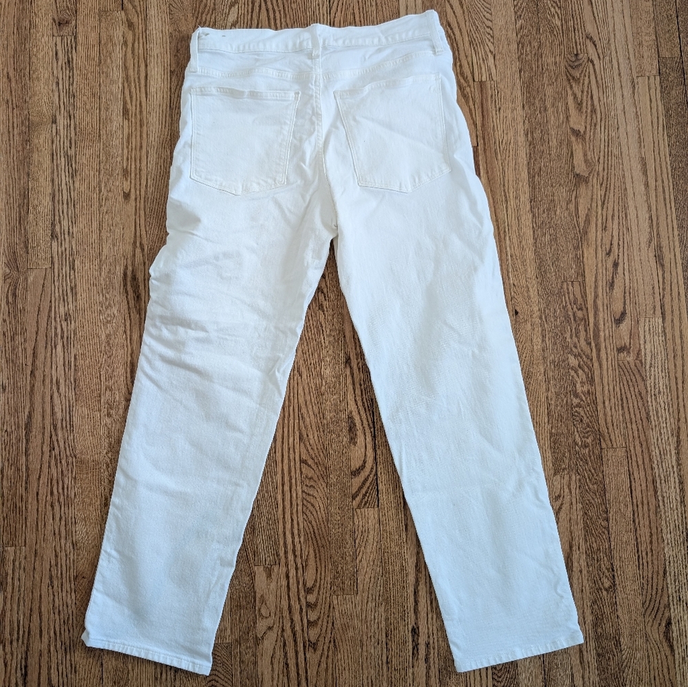 Women's Madewell White Denim Label Detail - Picture 3 of 4